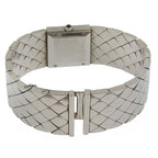 Chanel Quilted Stainless Steel Quartz Analog Watch with Black Dial — view 5