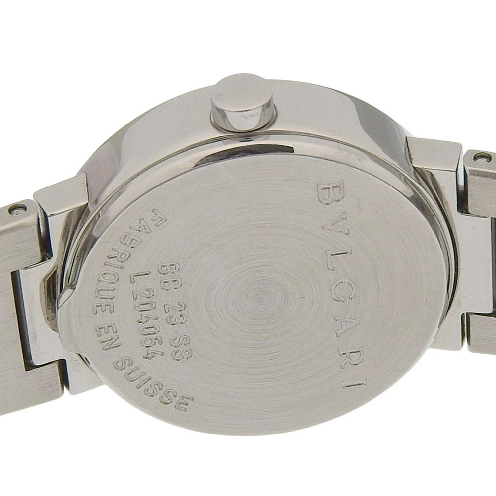Bvlgari Stainless Steel Quartz Analog Watch with Black Dial — view 6