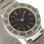 Bvlgari Stainless Steel Quartz Analog Watch with Black Dial — view 3