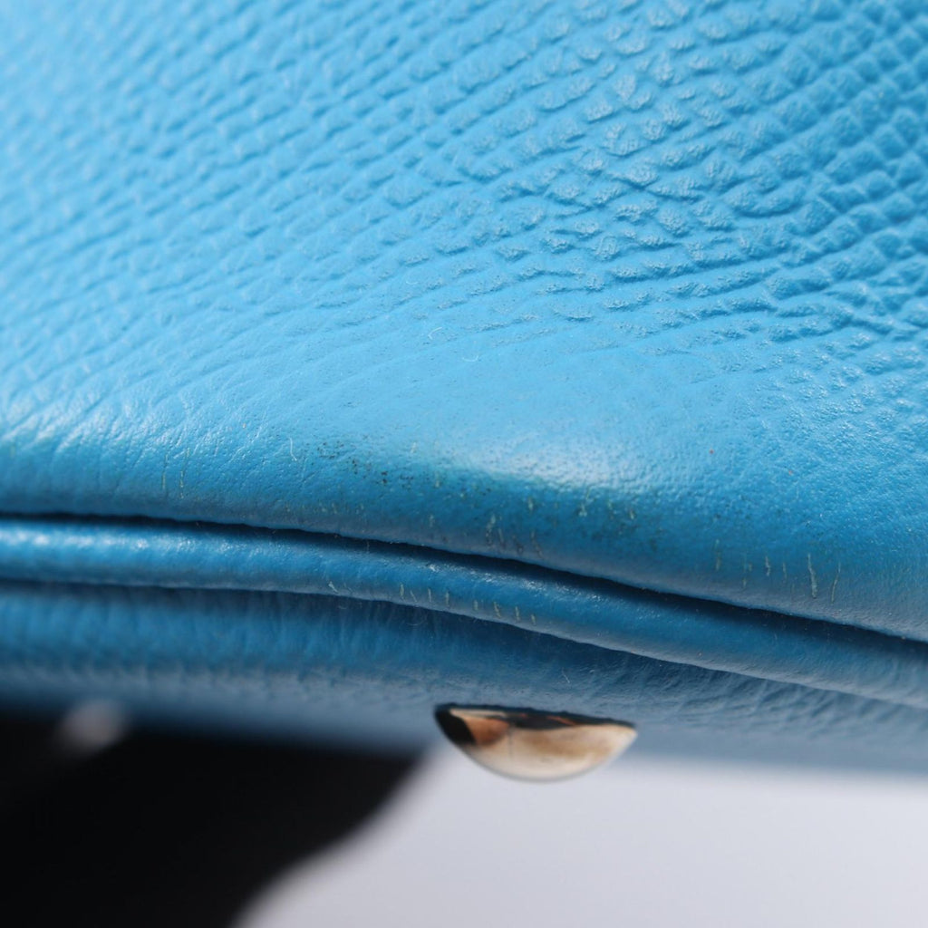 Hermes Handbag Bolide 27 Blue Zanzibar 2-Way — view 6