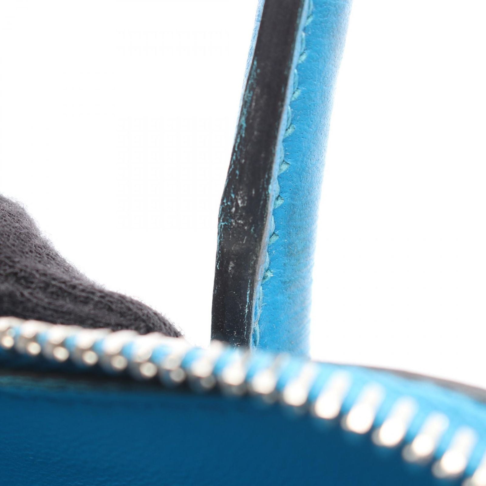 Hermes Handbag Bolide 27 Blue Zanzibar 2-Way — view 7