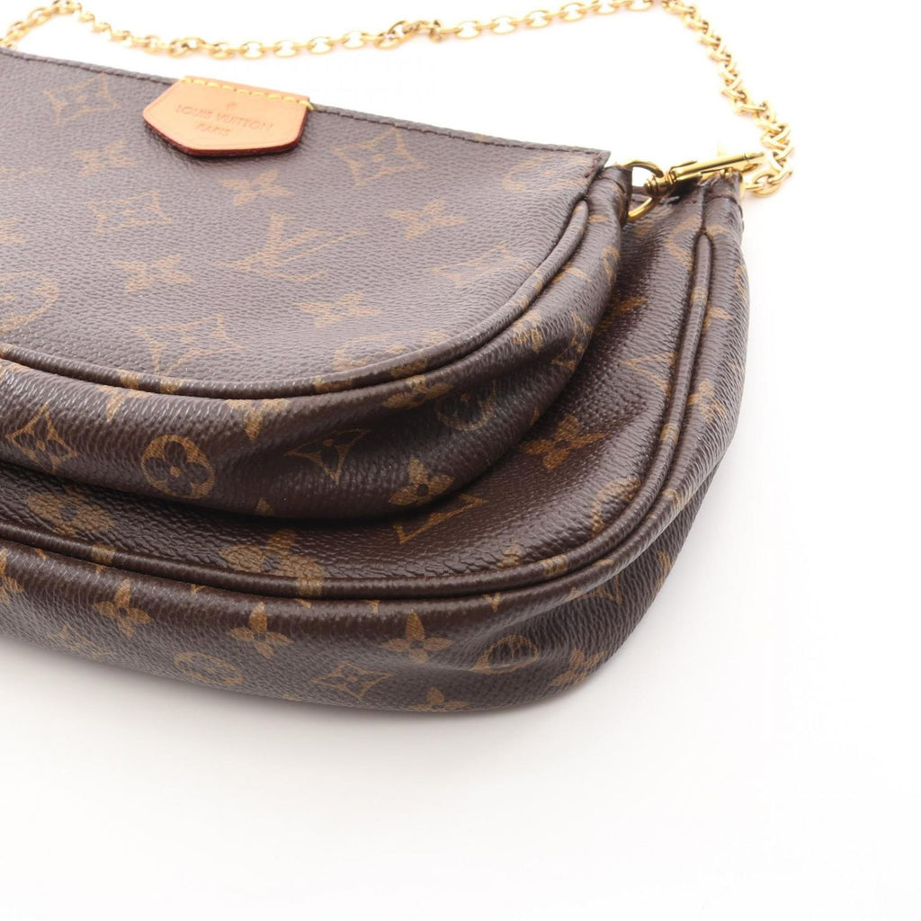 Louis Vuitton Shoulder Bag Multy Pochette Monogram Khaki Canvas Leather — view 5