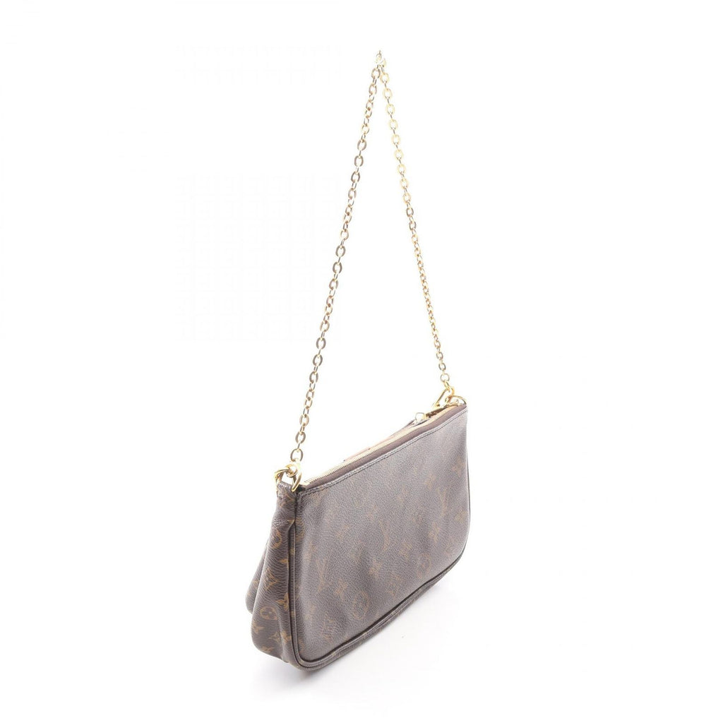 Louis Vuitton Shoulder Bag Multy Pochette Monogram Khaki Canvas Leather — view 2