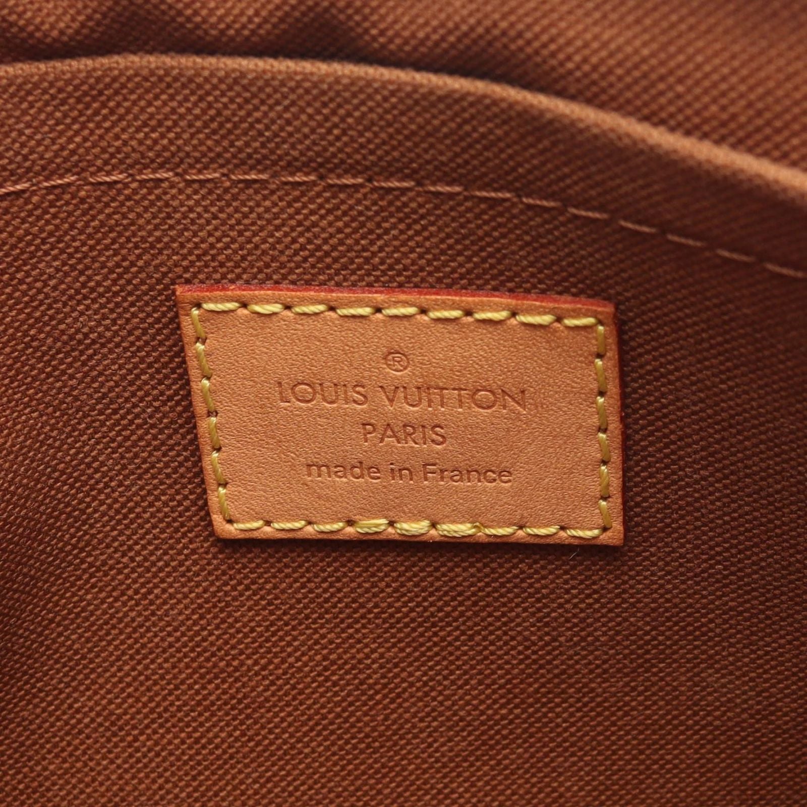 Louis Vuitton Shoulder Bag Multy Pochette Monogram Khaki Canvas Leather — view 4