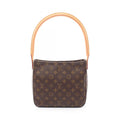 Louis Vuitton Shoulder Bag Looping Monogram Canvas Leather
