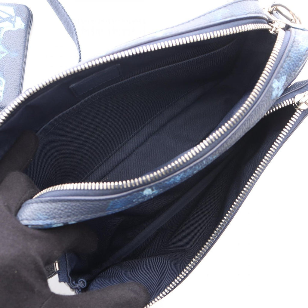 Louis Vuitton Shoulder Bag Trio Messenger Monogram Shadow Water Color Leather — view 3