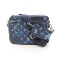 Louis Vuitton Shoulder Bag Trio Messenger Monogram Shadow Water Color Leather