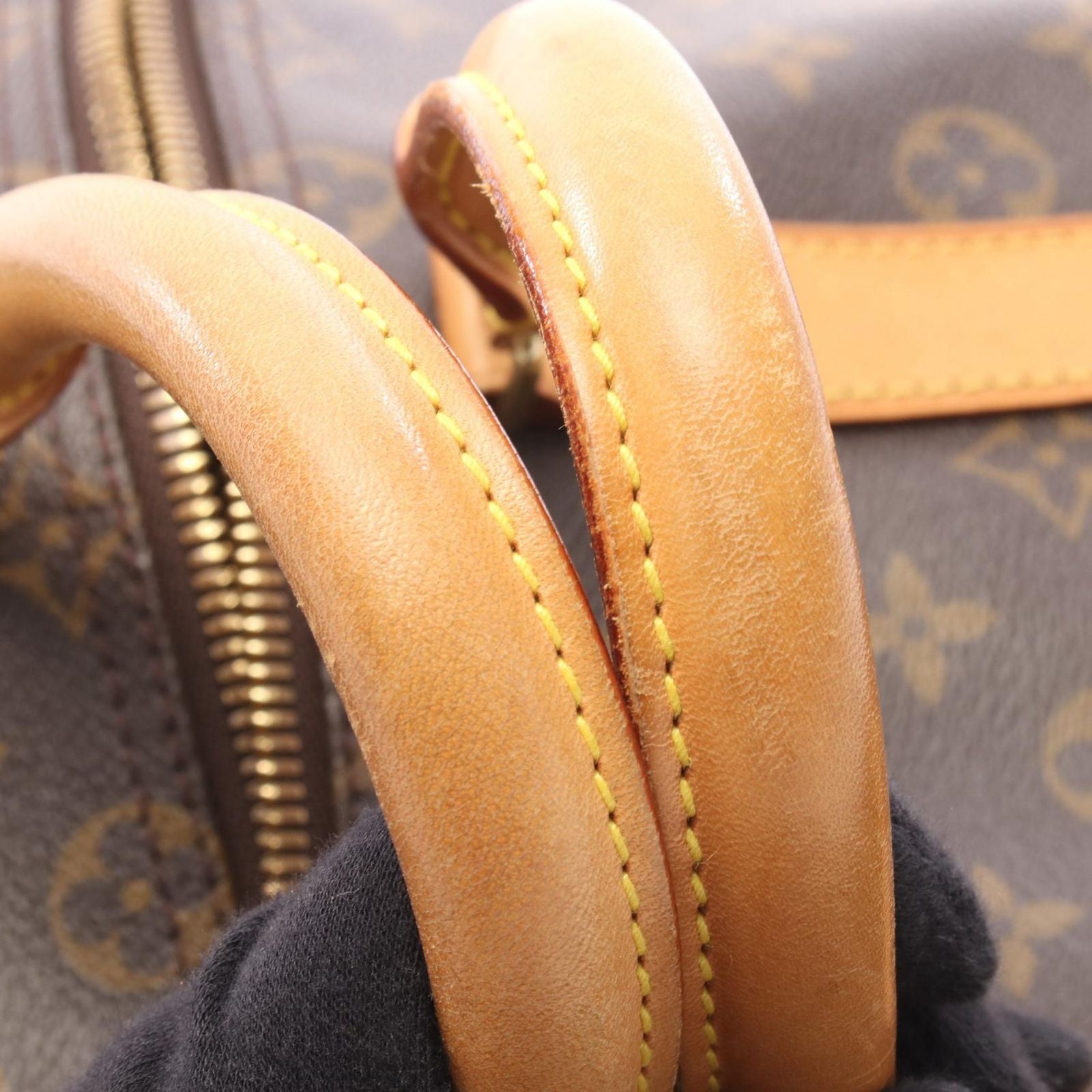 Louis Vuitton Boston Bag Keepall 45 Monogram Canvas Leather — view 8