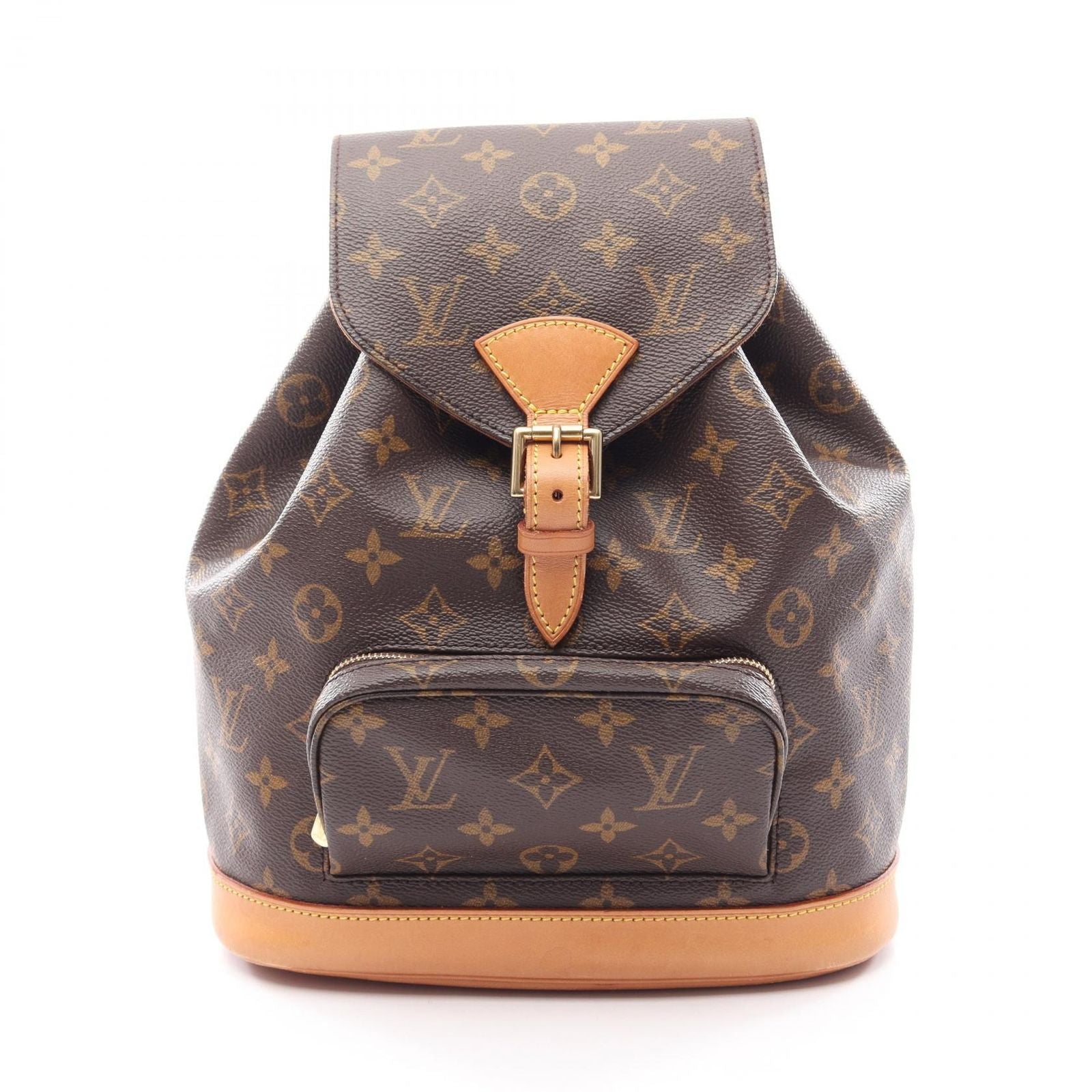 Louis Vuitton Backpack Montsouris Monogram Canvas Leather