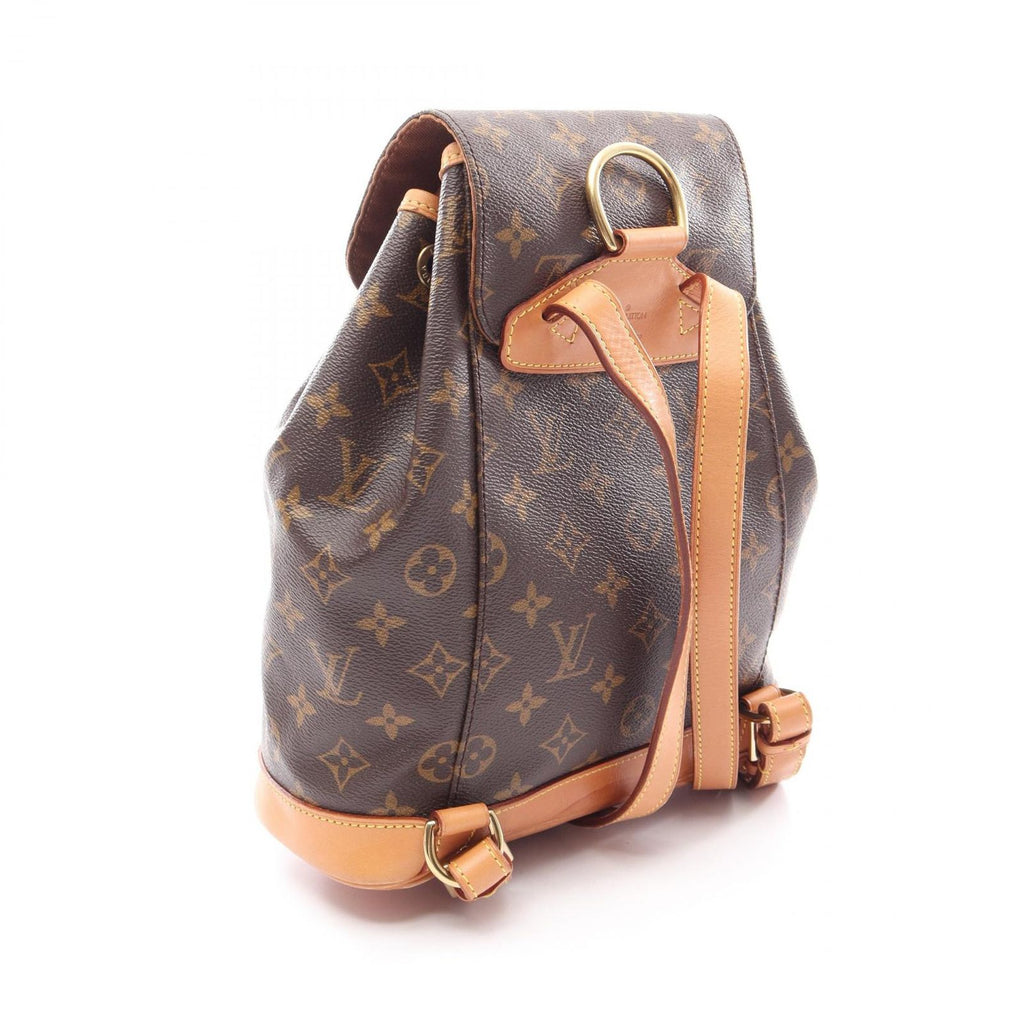 Louis Vuitton Backpack Montsouris Monogram Canvas Leather — view 2