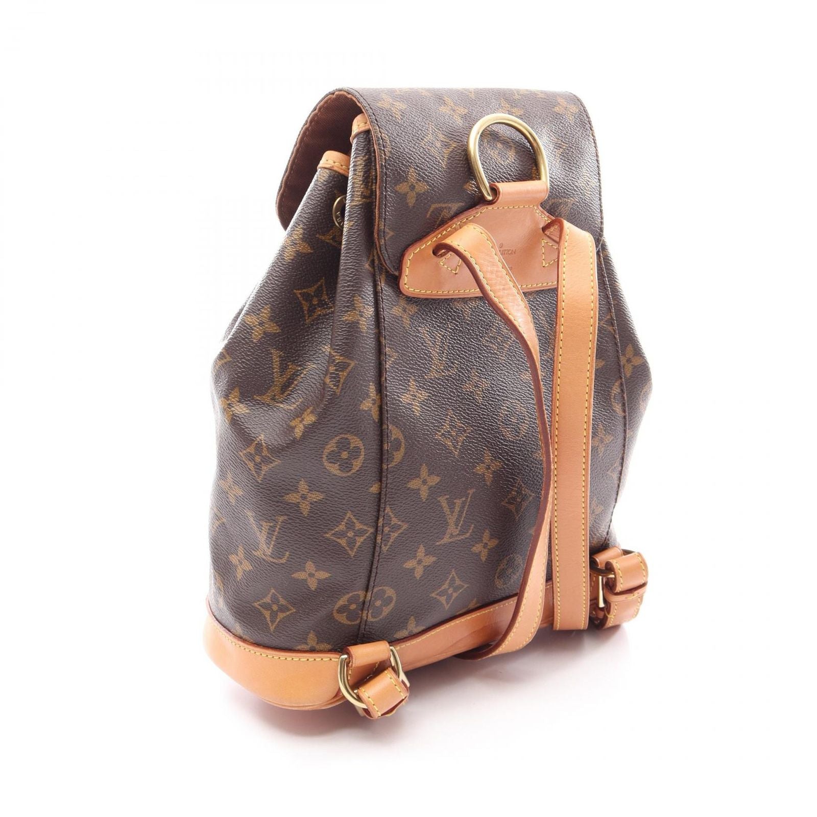 Louis Vuitton Backpack Montsouris Monogram Canvas Leather — view 2