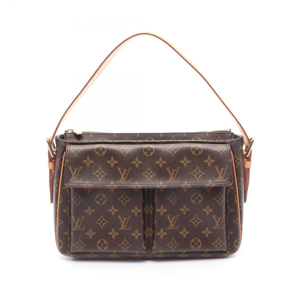 Louis Vuitton Shoulder Bag Viva Cite GM Monogram Canvas Leather