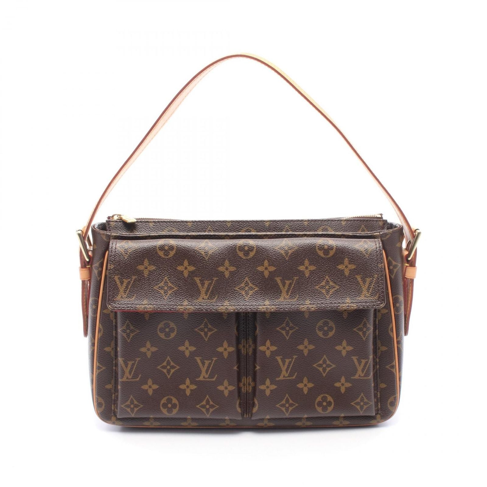 Louis Vuitton Shoulder Bag Viva Cite GM Monogram Canvas Leather