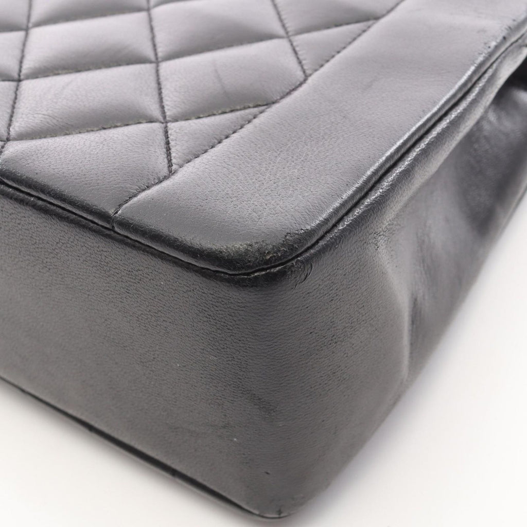Chanel Shoulder Bag Quilted Diana Flap Black Lambskin Chain — view 6