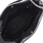 Chanel Tote Quilted Black Caviar Leather CC Logo Chain — view 3