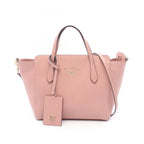 Gucci Handbag Swing Mini 2-Way Pink Leather