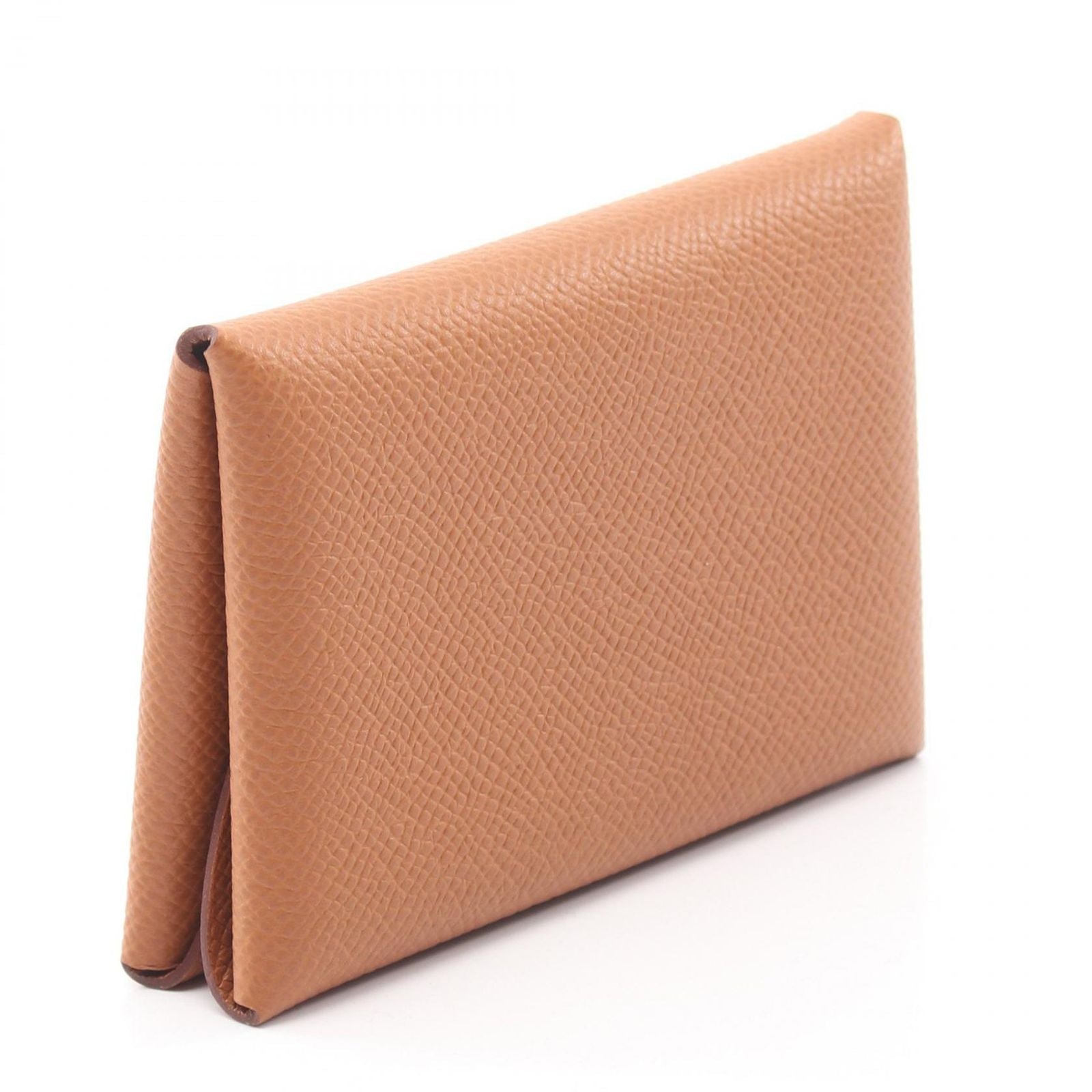 Hermes Coin Case Calvi Duo Gold Leather — view 2