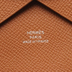 Hermes Coin Case Calvi Duo Gold Leather — view 5