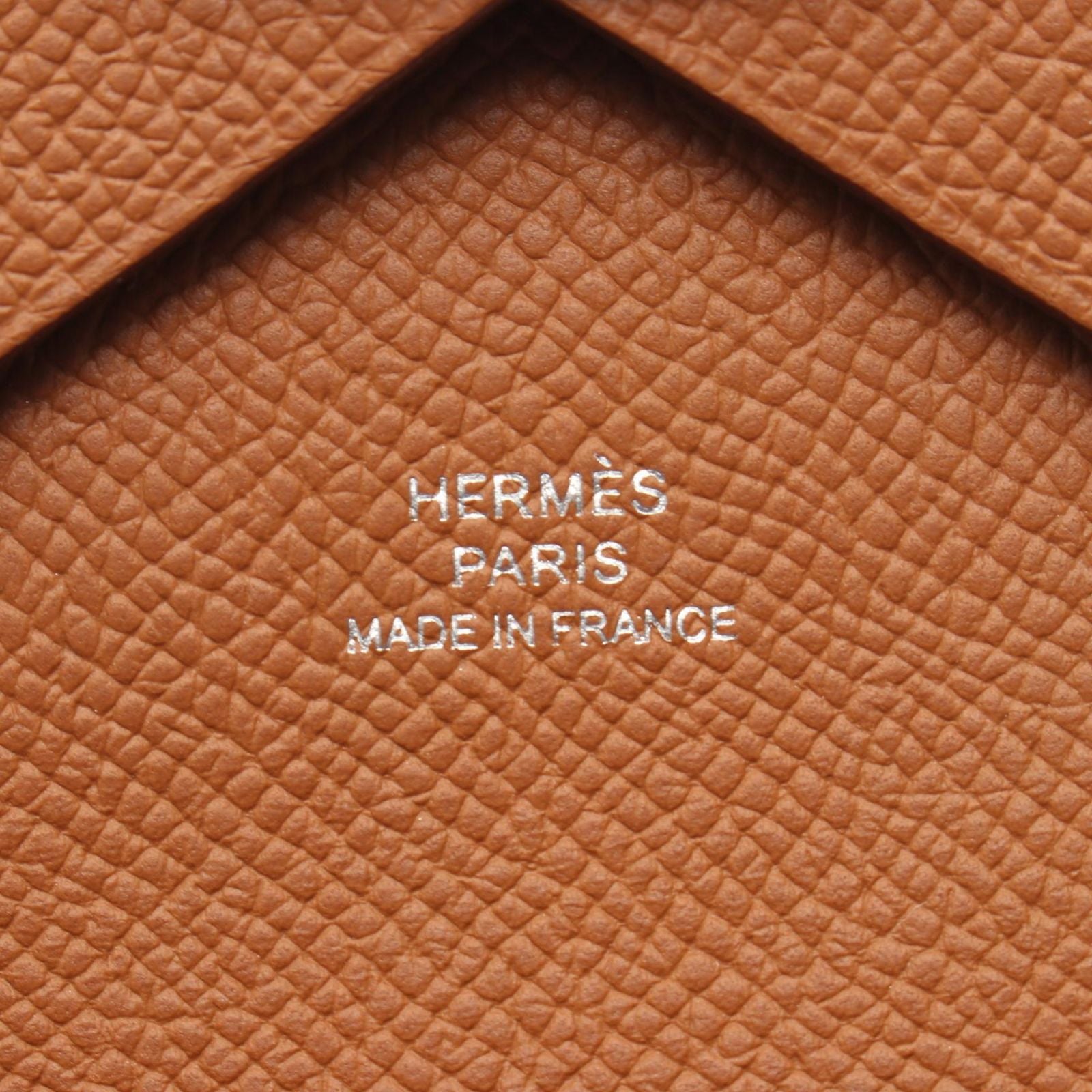 Hermes Coin Case Calvi Duo Gold Leather — view 5