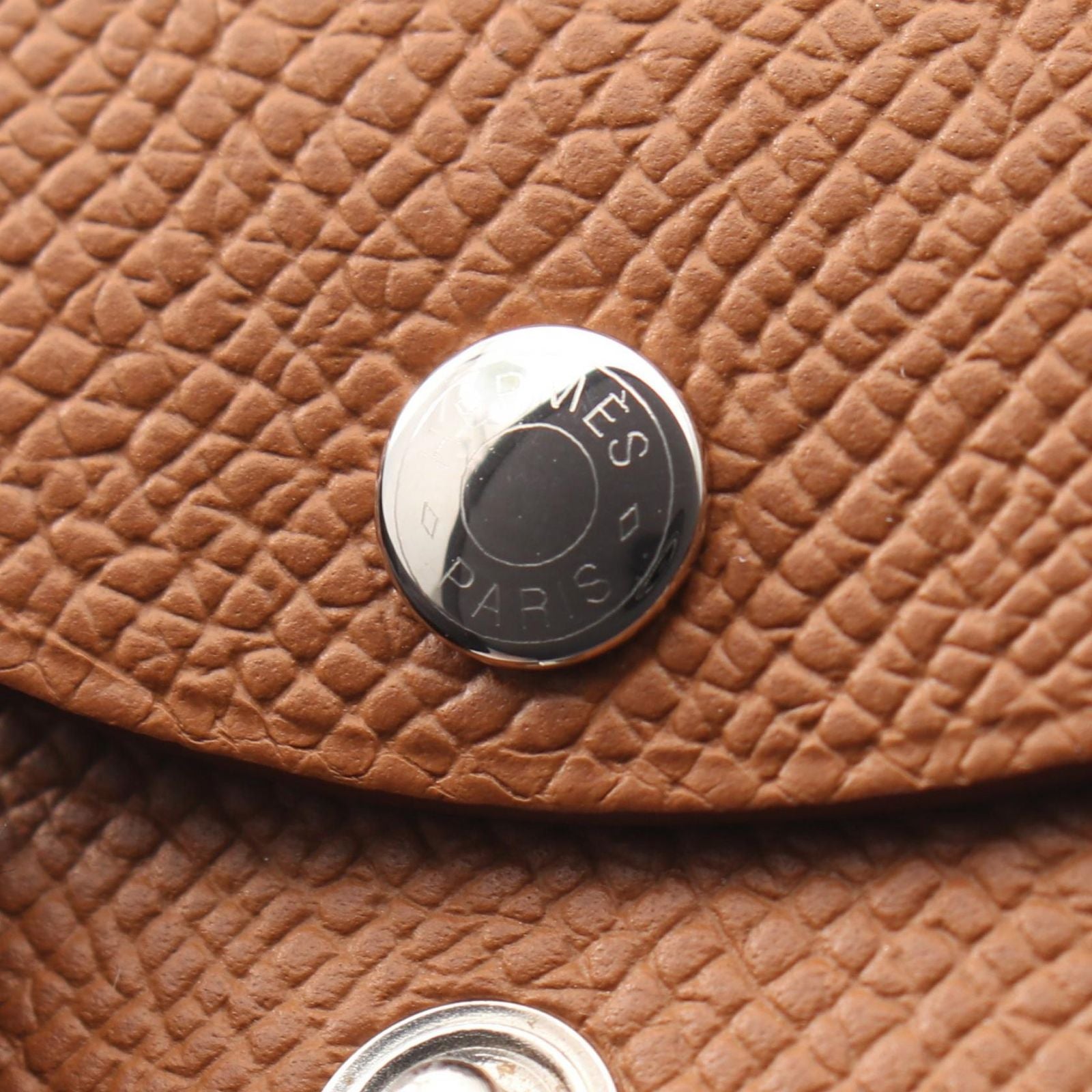Hermes Coin Case Calvi Duo Gold Leather — view 8