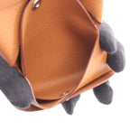 Hermes Coin Case Calvi Duo Gold Leather — view 4