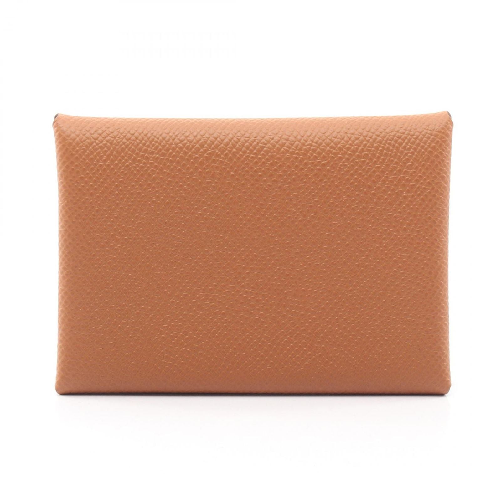 Hermes Coin Case Calvi Duo Gold Leather