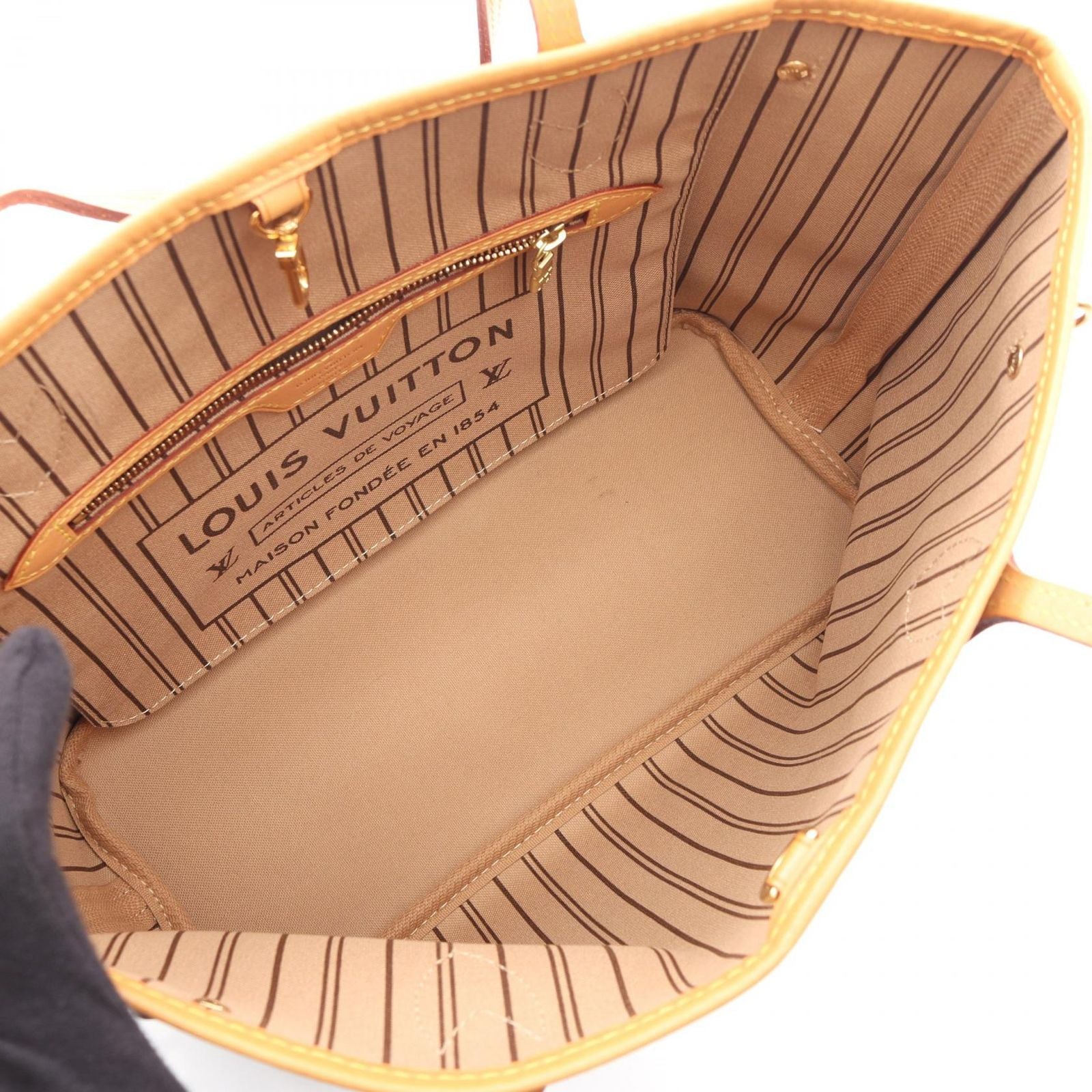 Louis Vuitton Tote Neverfull PM Monogram Canvas Leather — view 3