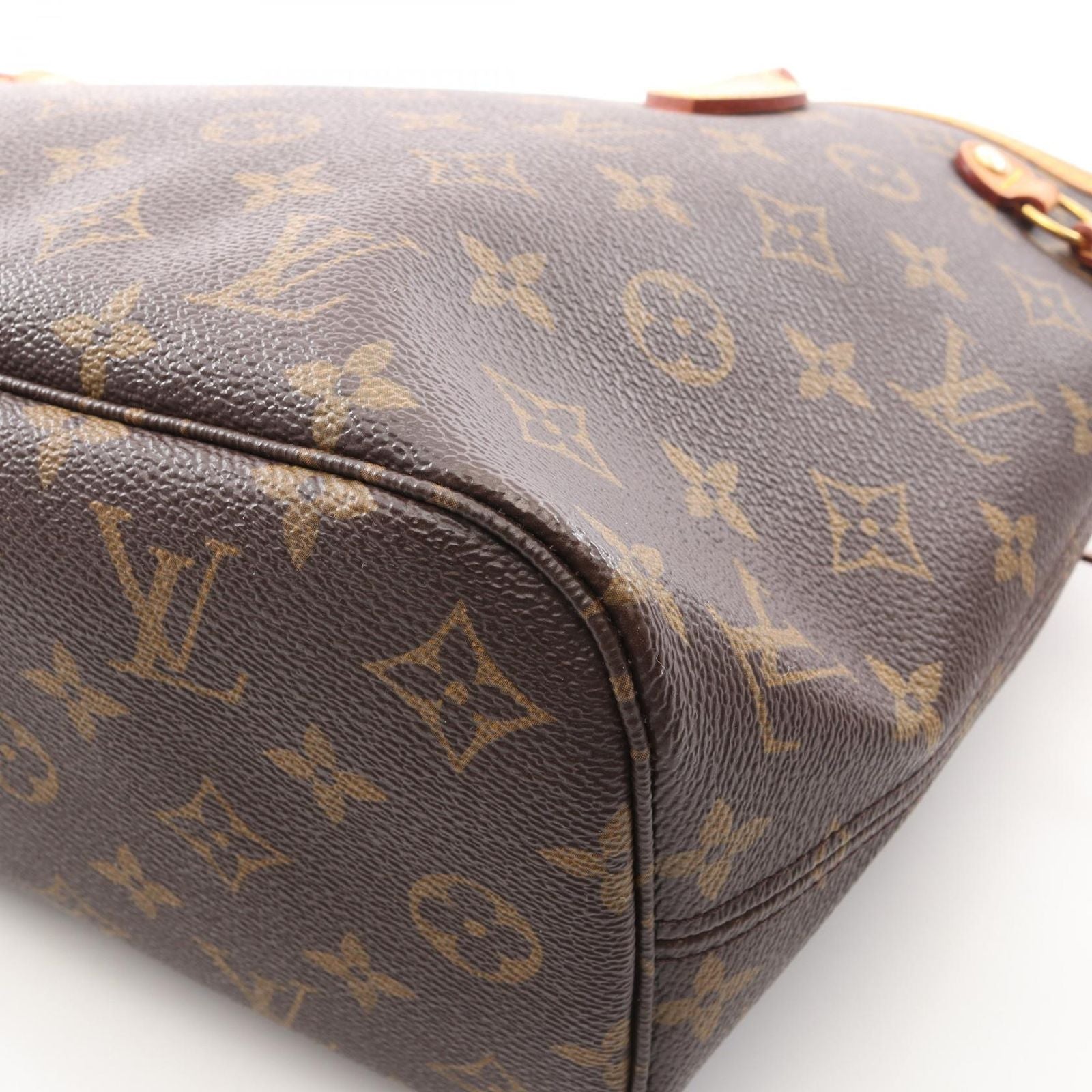 Louis Vuitton Tote Neverfull PM Monogram Canvas Leather — view 5