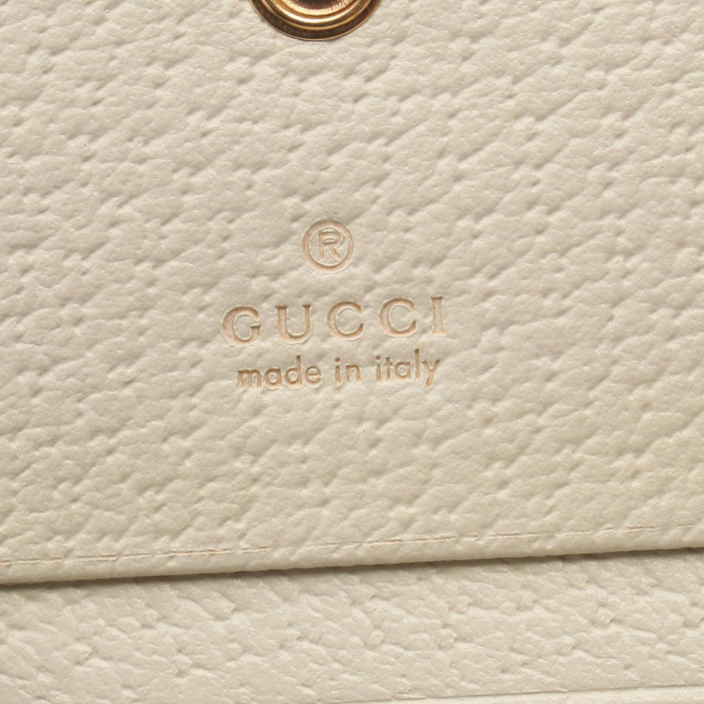 Gucci Bifold Wallet Pikarar GG Supreme Beige Pink White Animal Print — view 5