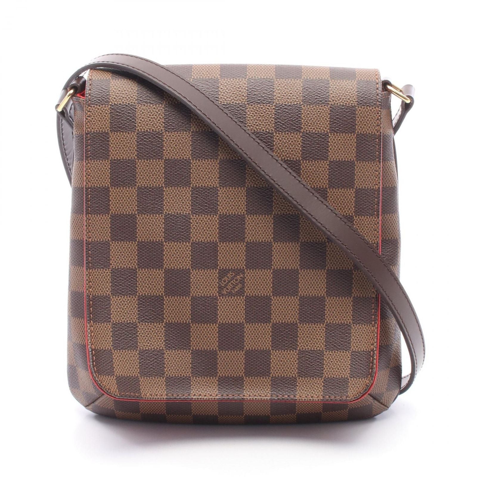 Louis Vuitton Shoulder Bag Musette Salsa Long Strap Damier Ebene Canvas Leather