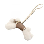 Hermes Charm Buddy Etoupe Cles Shearling Epi Keychain