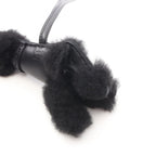 Hermes Charm Buddy Black Shearling Studs Keychain — view 6