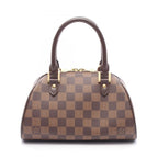 Louis Vuitton Handbag Riviera Mini Damier Ebene Canvas Leather