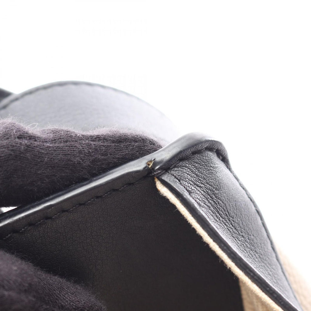 Loewe Handbag Hammock Bag Small Herbarium 2-Way Gray Black Leather — view 7