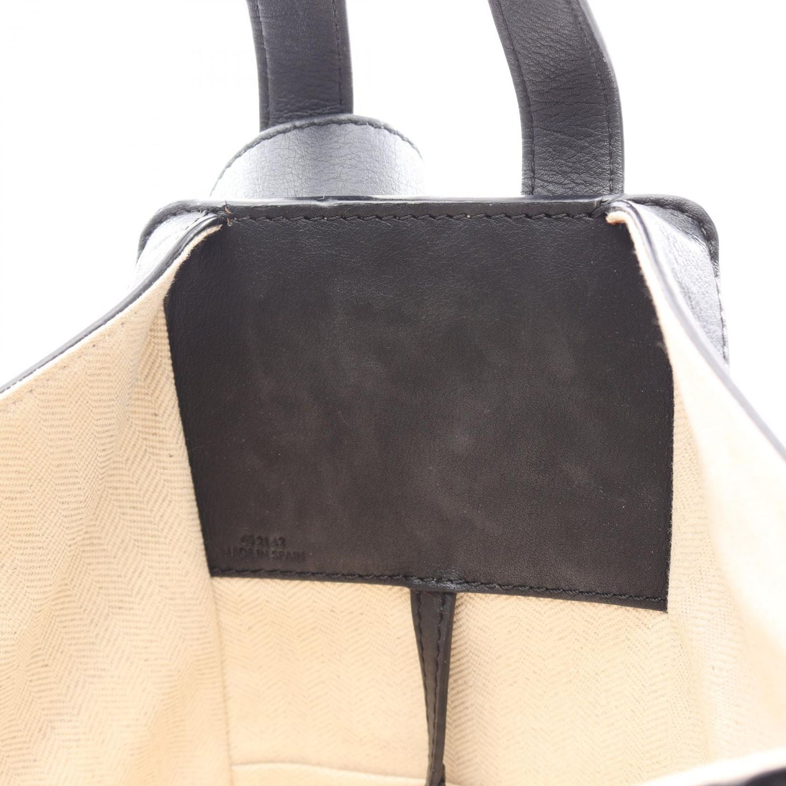 Loewe Handbag Hammock Bag Small Herbarium 2-Way Gray Black Leather — view 5