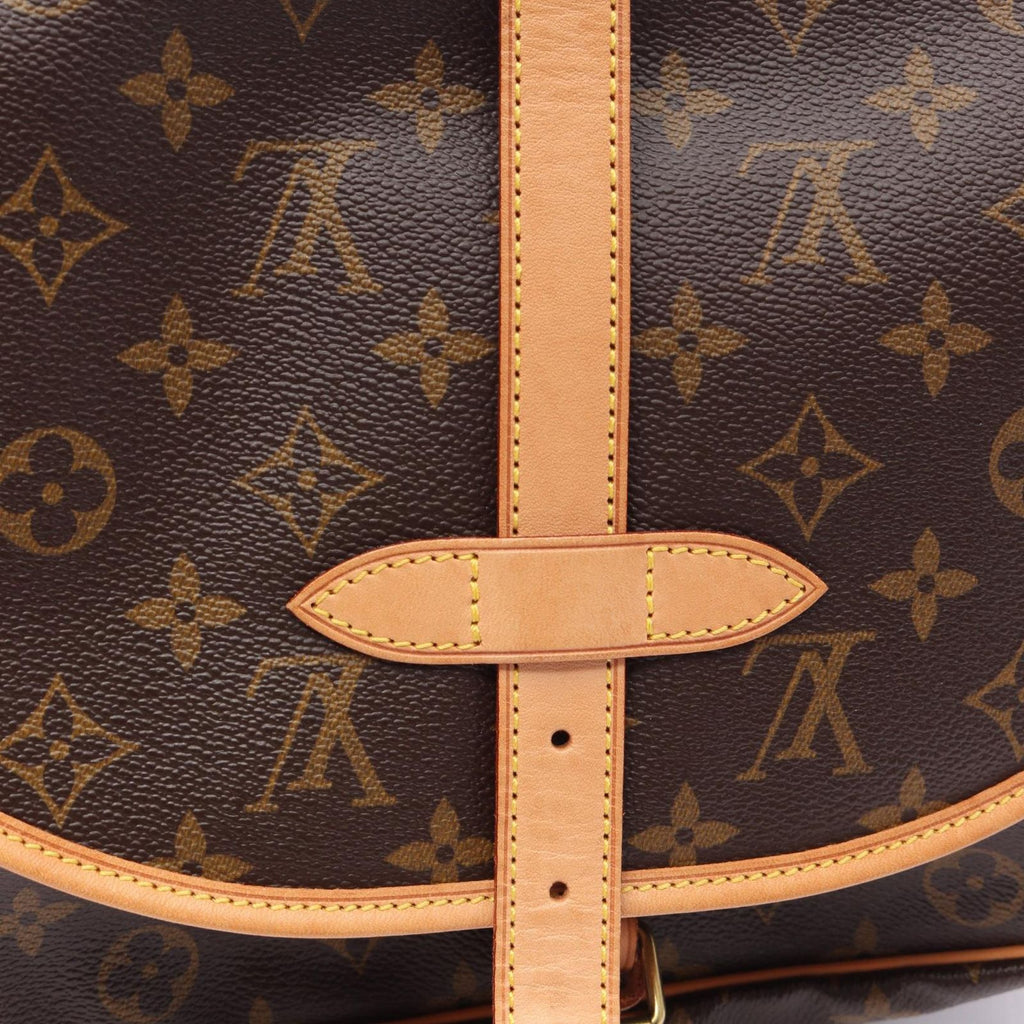 Louis Vuitton Shoulder Bag Saumur 30 Monogram Canvas Leather — view 7