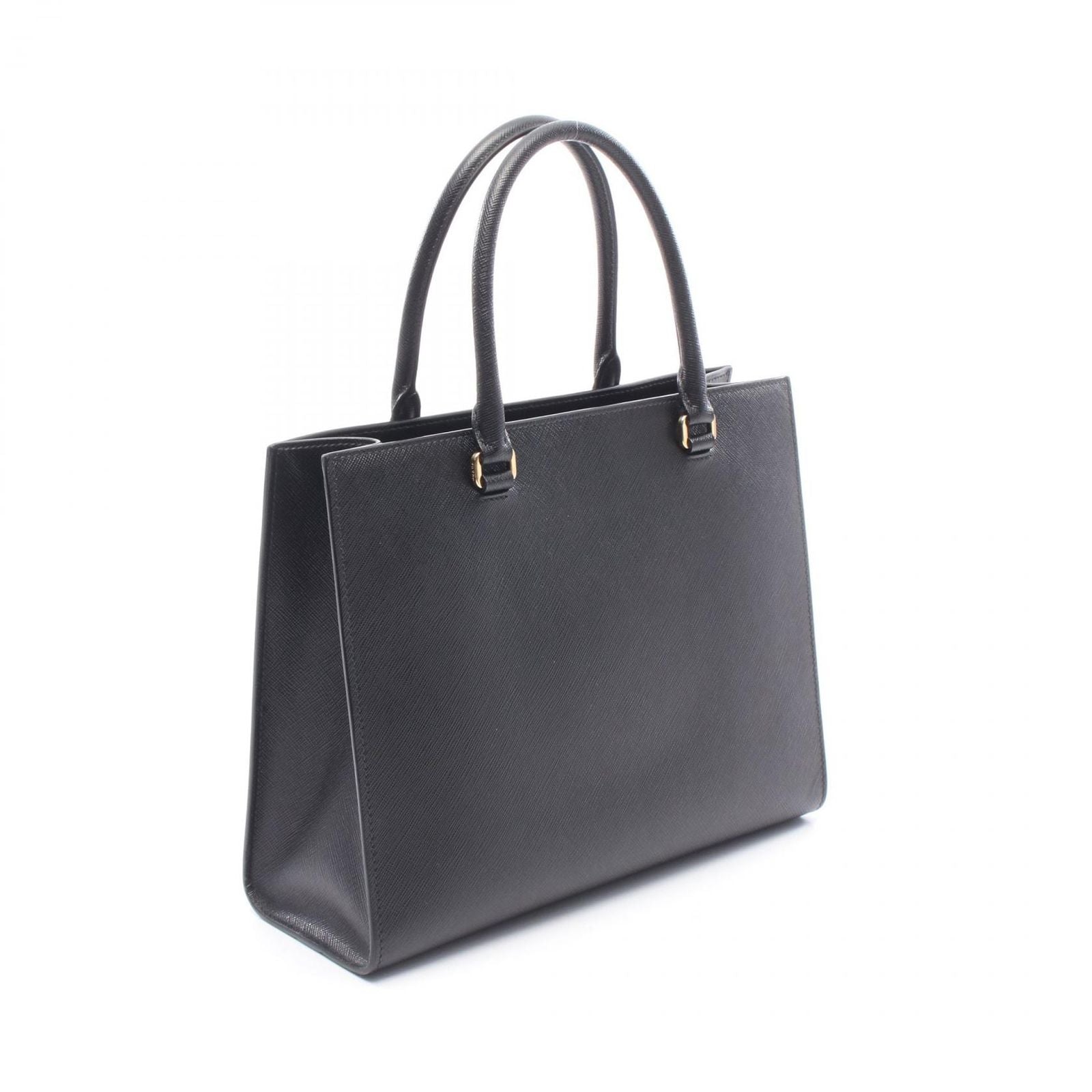 Prada Handbag Saffiano Lux 2-Way Black Leather Luxe — view 2