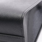 Prada Handbag Saffiano Lux 2-Way Black Leather Luxe — view 6