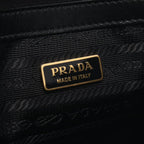 Prada Handbag Saffiano Lux 2-Way Black Leather Luxe — view 4