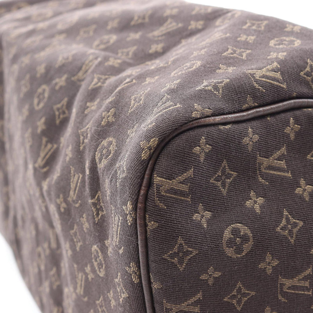 Louis Vuitton Handbag Speedy 30 Monogram Mini Lin Ebene Canvas Leather — view 7