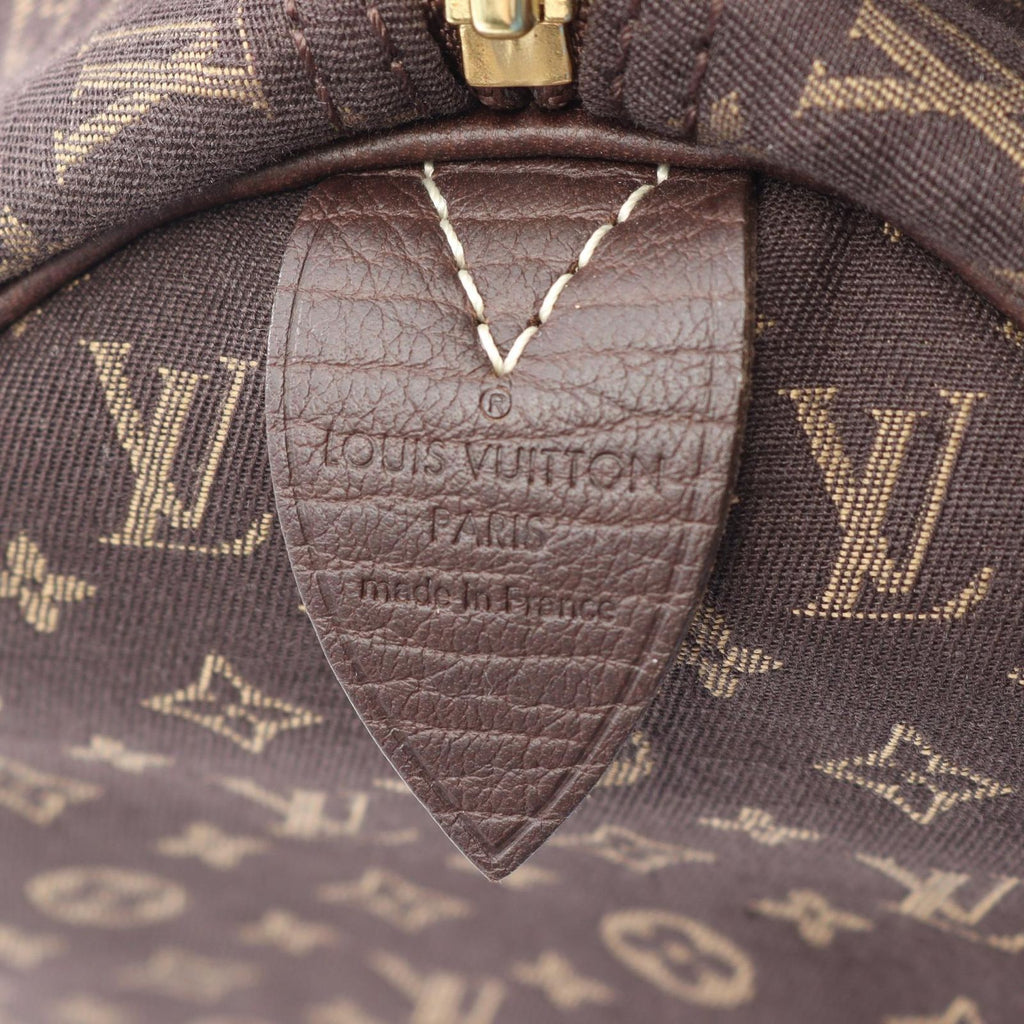 Louis Vuitton Handbag Speedy 30 Monogram Mini Lin Ebene Canvas Leather — view 4