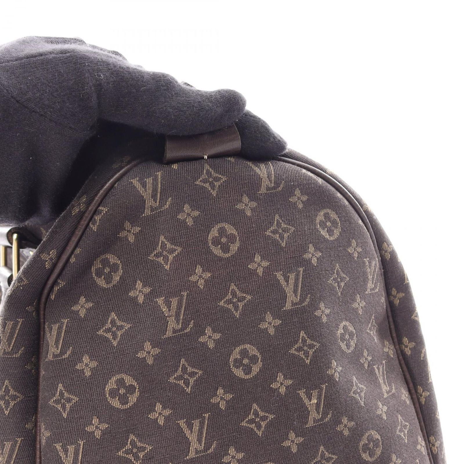 Louis Vuitton Handbag Speedy 30 Monogram Mini Lin Ebene Canvas Leather — view 9