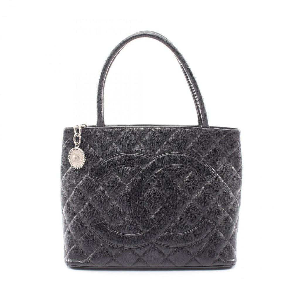 Chanel Tote Reissue Black Caviar Leather Quilted