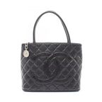 Chanel Tote Reissue Black Caviar Leather Quilted