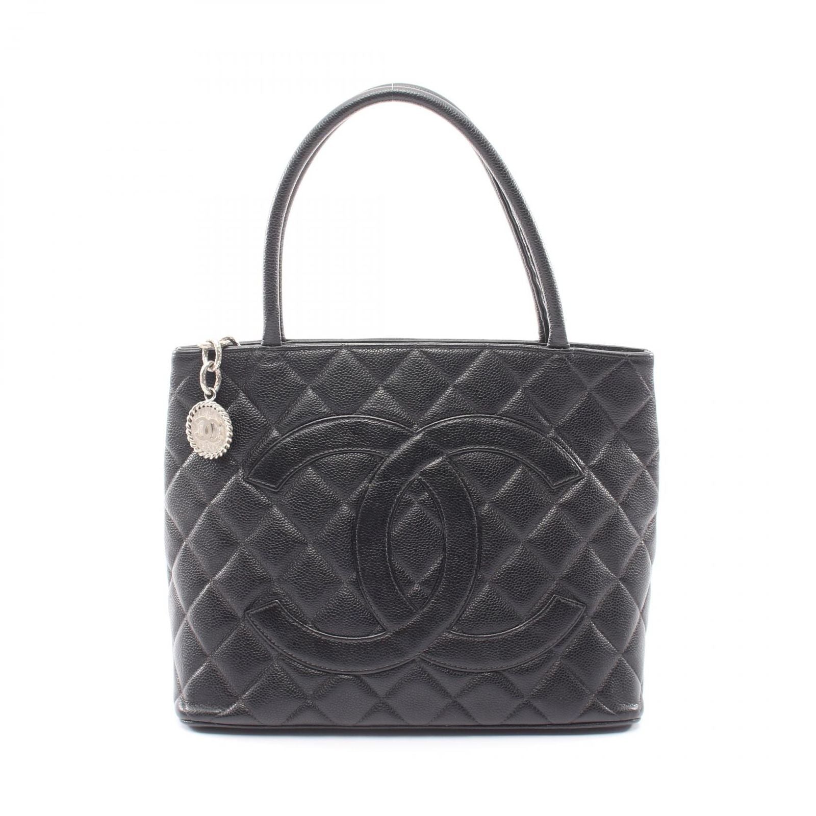 Chanel Tote Reissue Black Caviar Leather Quilted