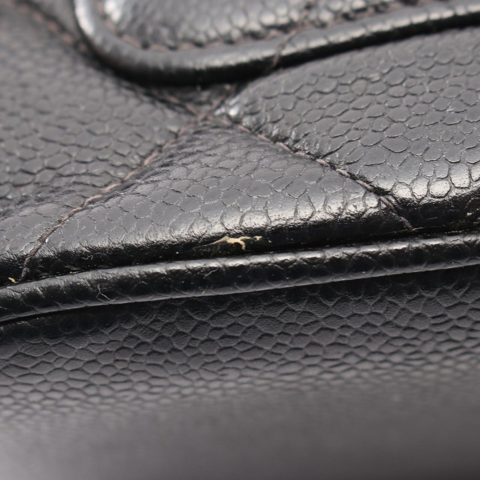Chanel Tote Reissue Black Caviar Leather Quilted — view 8