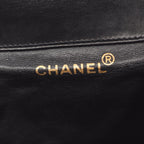 Chanel Backpack Quilted Turnlock Black Lambskin Double — view 4