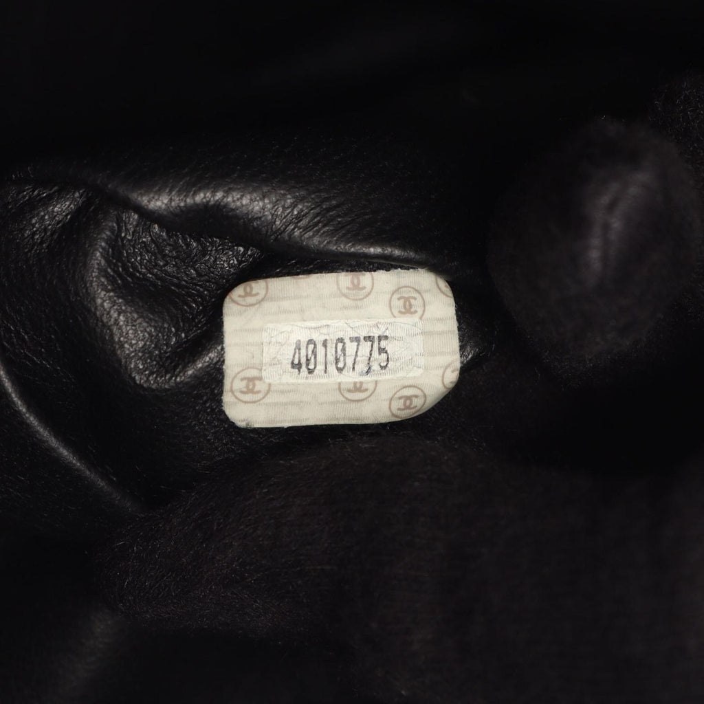Chanel Backpack Quilted Turnlock Black Lambskin Double — view 5
