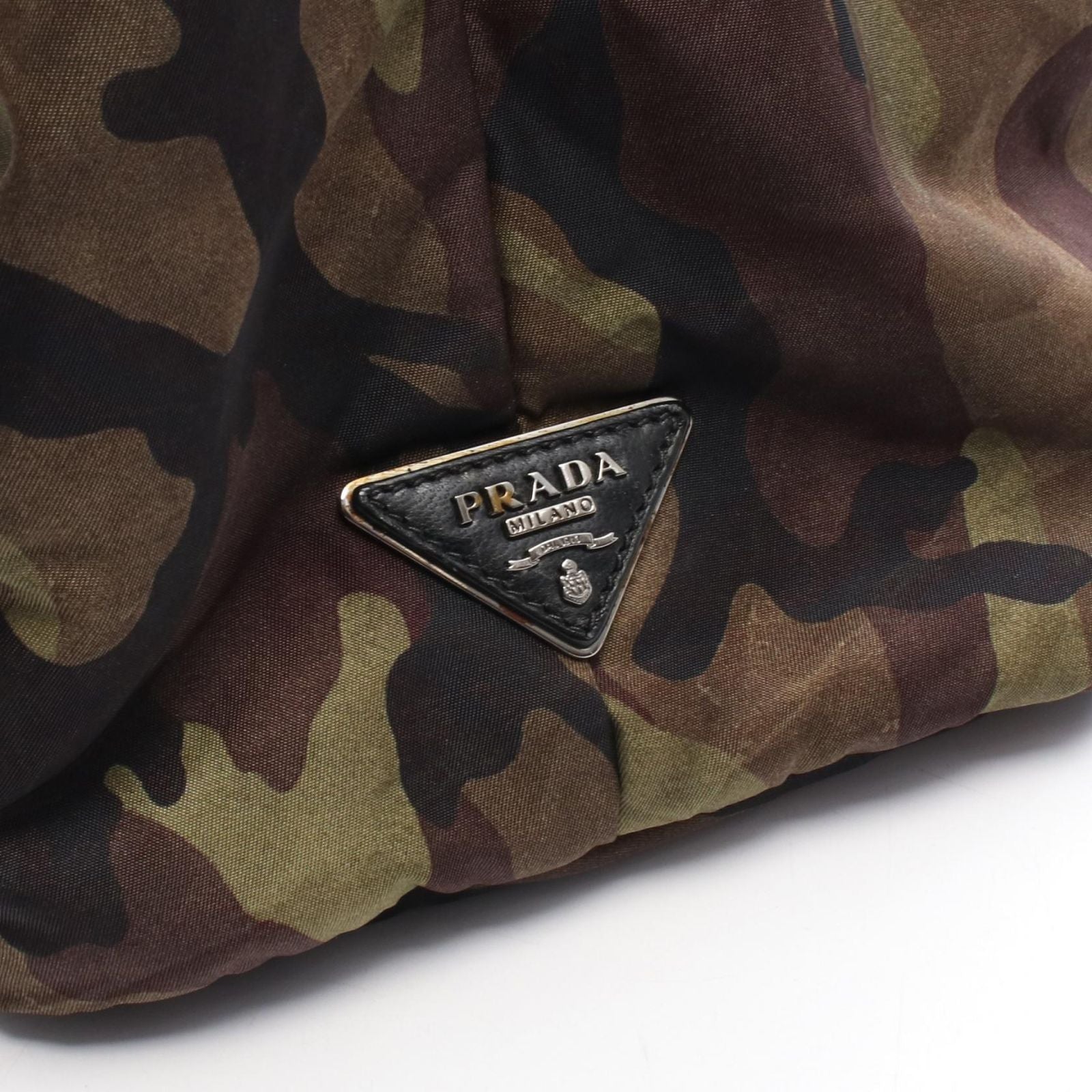 Prada Tote Camouflage Reversible 2-Way Black Nylon — view 5