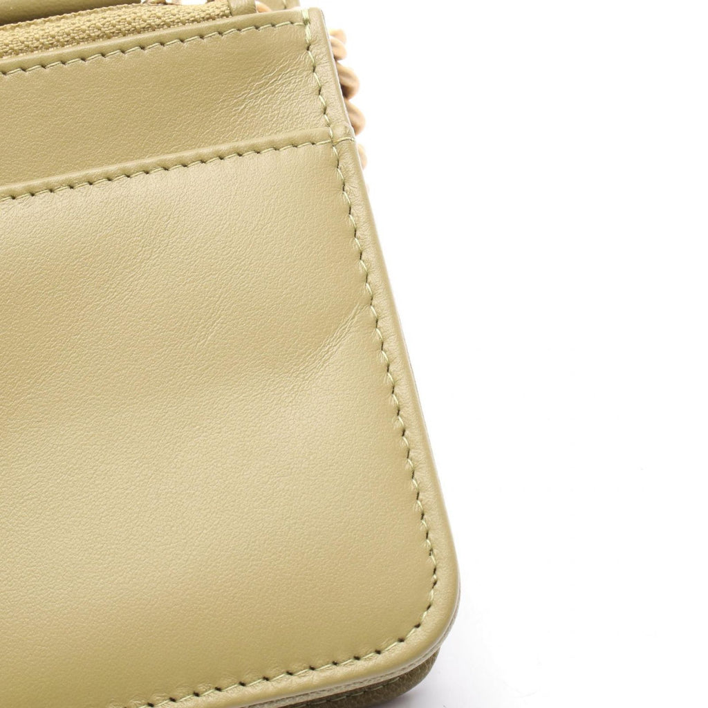 Chanel Shoulder Bag Boy Quilted Yellow Brown Caviar Leather Boy Chain Wallet — view 7